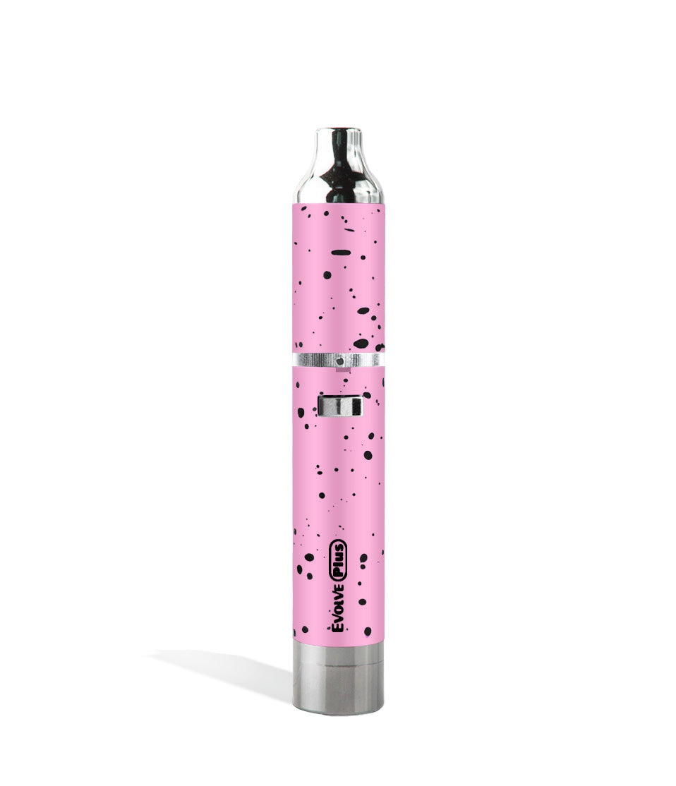 Pink Black Spatter Wulf Mods Evolve Plus Concentrate Vaporizer on white background