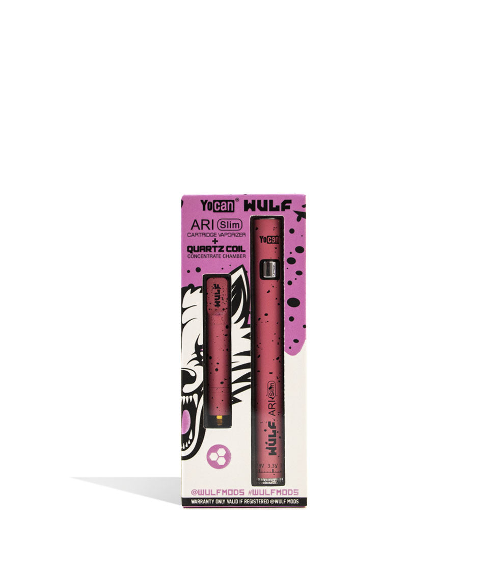 Pink Black Spatter packaging Wulf Mods ARI Slim Concentrate Kit on white background