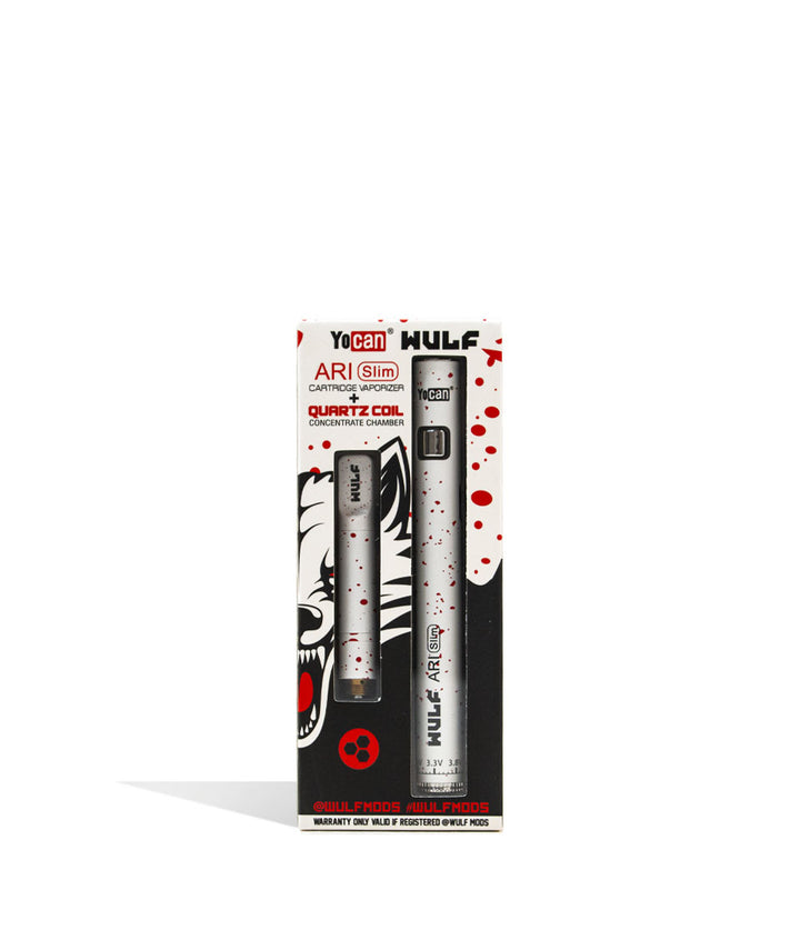 White Red Spatter packaging Wulf Mods ARI Slim Concentrate Kit on white background