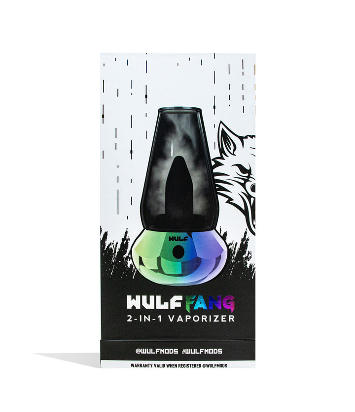 Full Color packaging Wulf Mods Fang 2-in-1 Vaporizer on white background