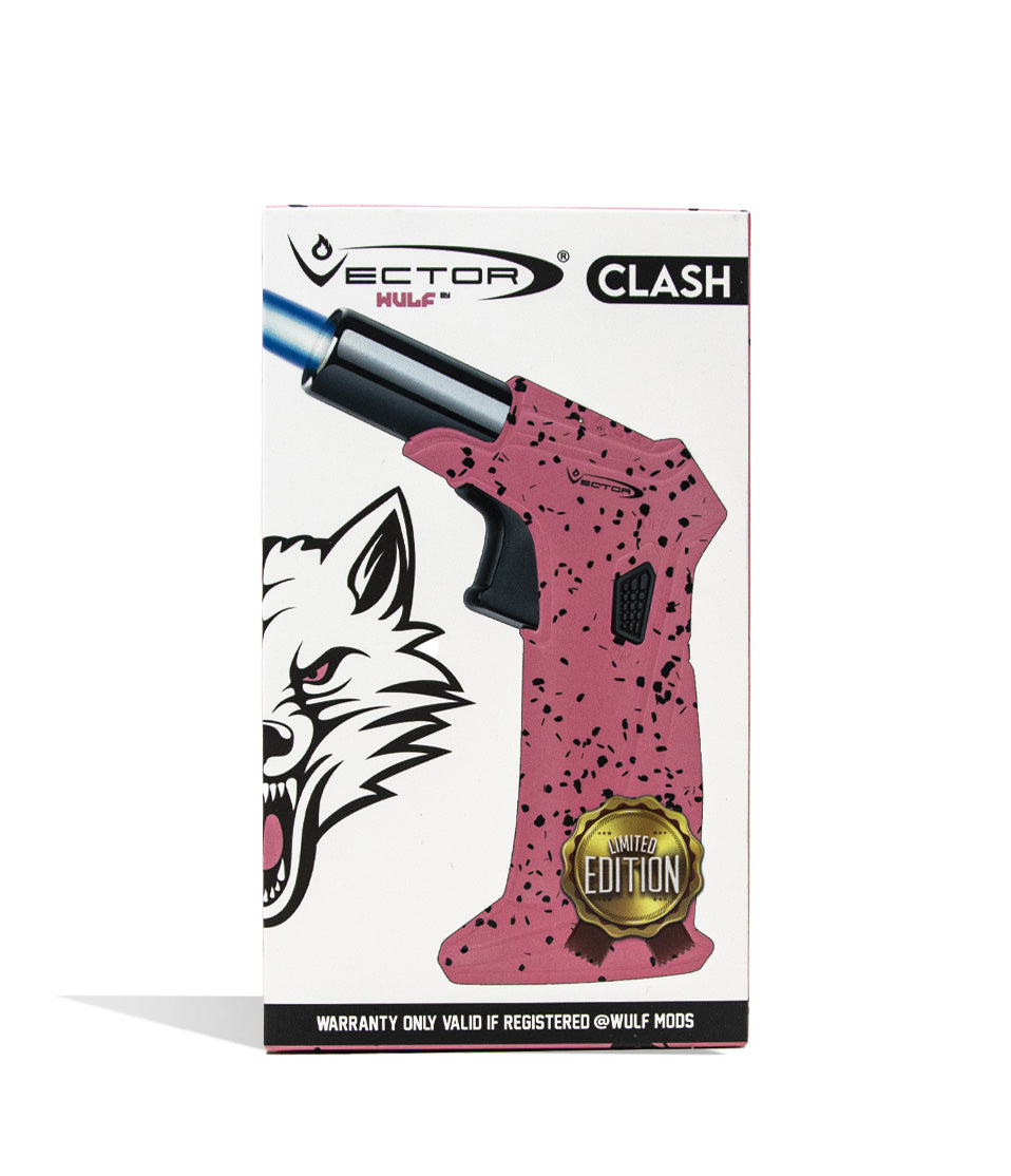 Pink Black Spatter Wulf Mods Clash Torch packaging on white background