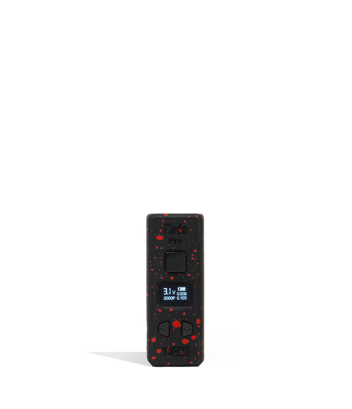 Black Red Spatter Wulf Mods KODO Pro Cartridge Vaporizer on white background