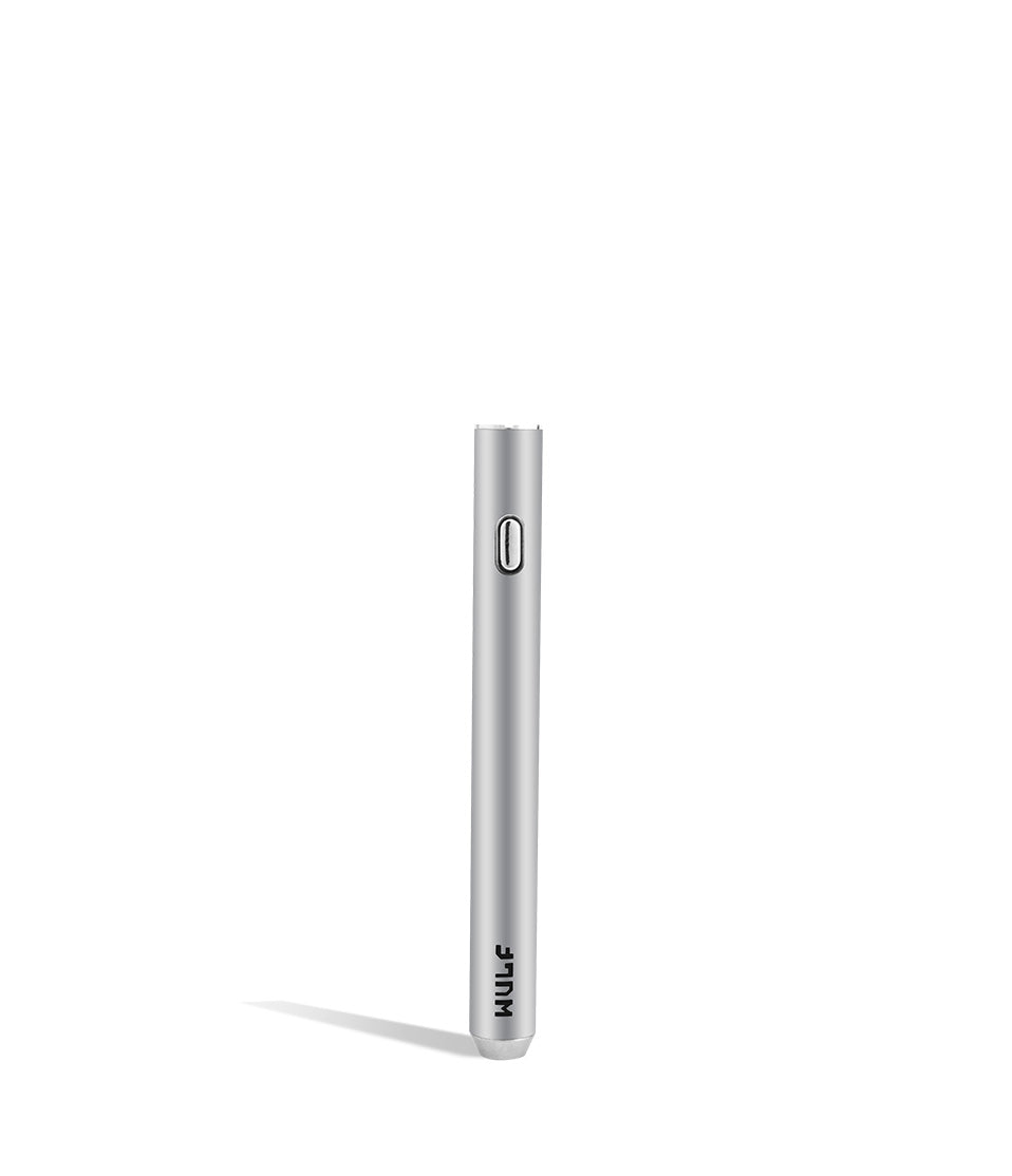 Silver front view Wulf Mods SLK Vape Pen on white background