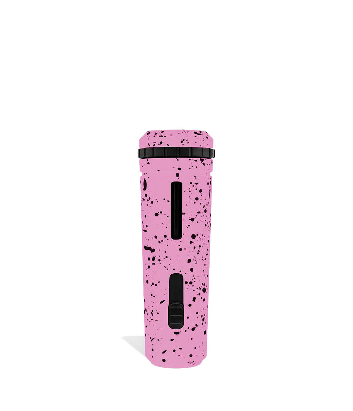 Pink Black Spatter Wulf Mods UNI Adjustable Cartridge Vaporizer Back View on White Background