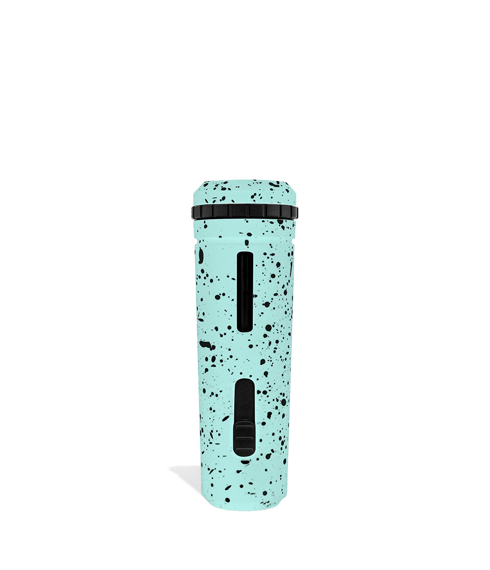 Teal Black Spatter Wulf Mods UNI Adjustable Cartridge Vaporizer Back View on White Background