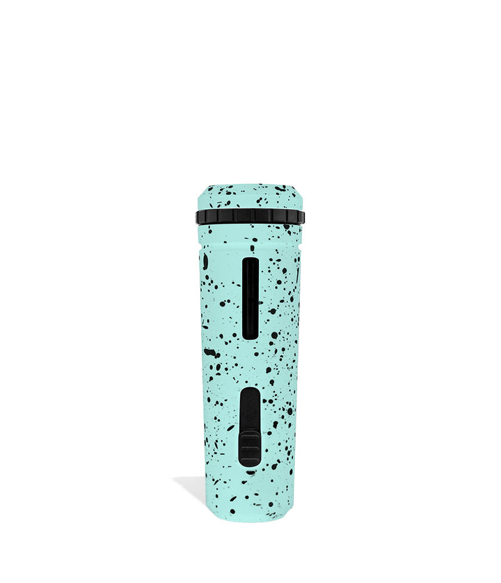 Teal Black Spatter Wulf Mods UNI Adjustable Cartridge Vaporizer Back View on White Background