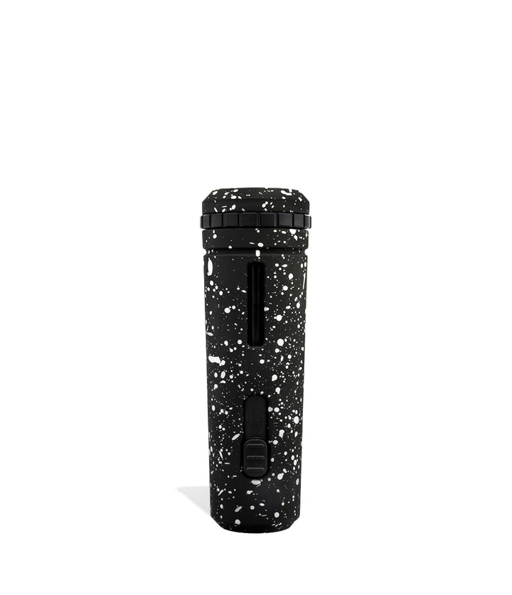 Black White Spatter Wulf Mods UNI Adjustable Cartridge Vaporizer Back View on White Background